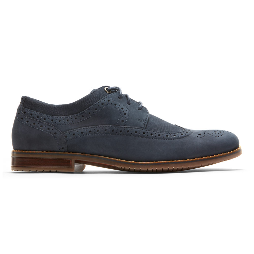 Rockport Oxfords Herre Marineblå - Style Purpose 3 Wingtip - LVFD76392